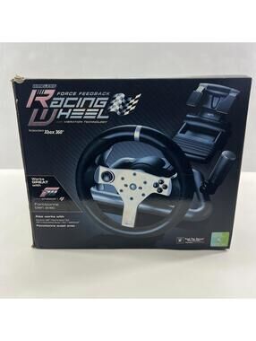 Mad Catz Xbox 360 Wireless Steering Racing Wheel Force Feedback No Power Cord